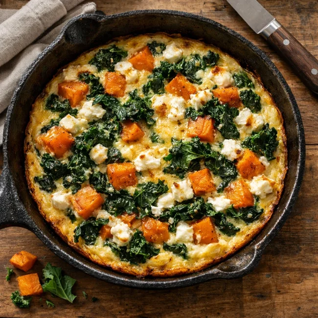 Sweet Potato and Kale Frittata