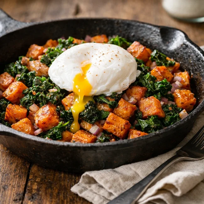 Sweet Potato and Kale Hash