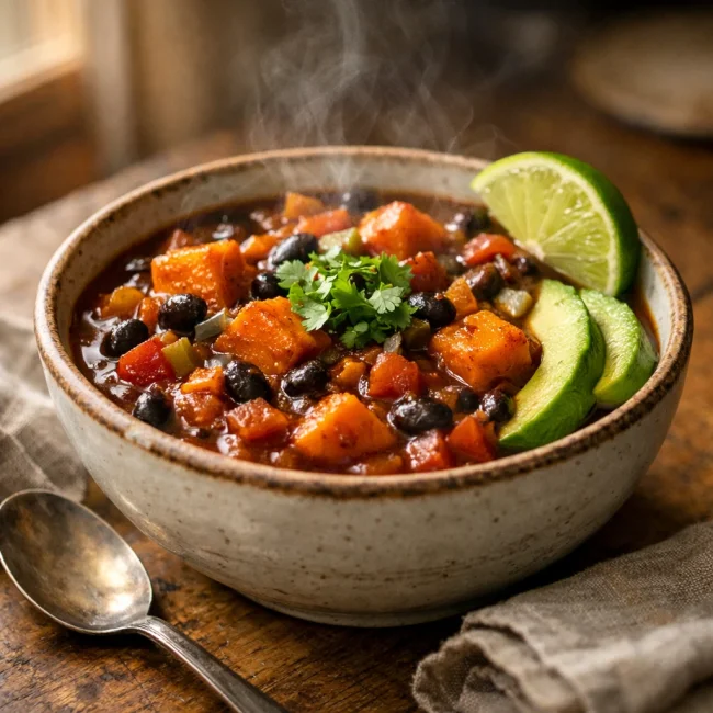 Sweet Potato Black Bean Chili