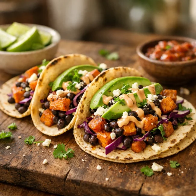 Sweet Potato Black Bean Tacos