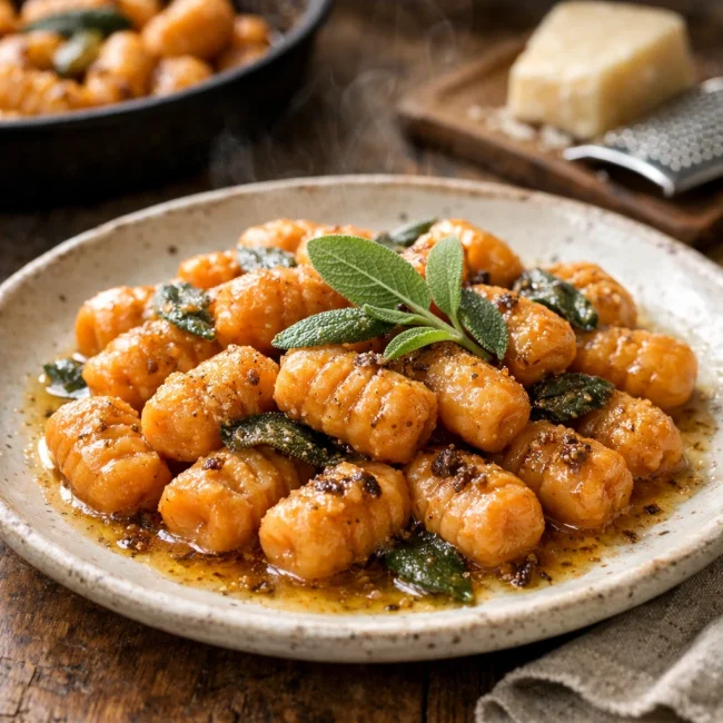 Sweet Potato Gnocchi with Sage Butter