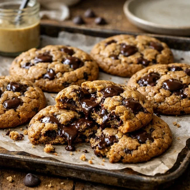 Tahini Chocolate Chip Cookies