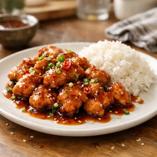 Tangy General Tso's Chicken