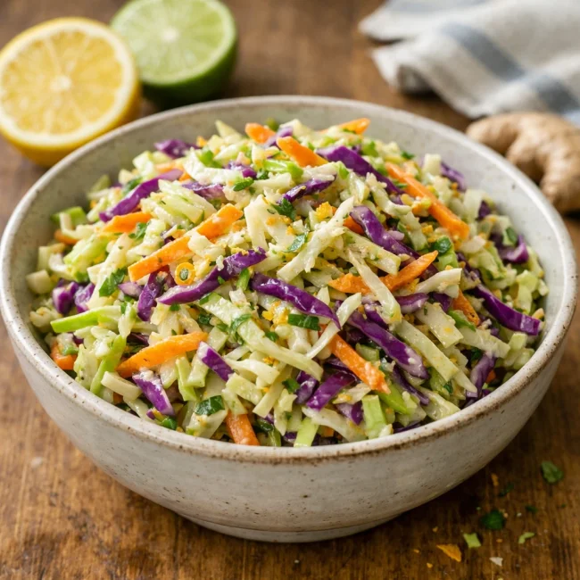 Tangy Ginger Citrus Coleslaw
