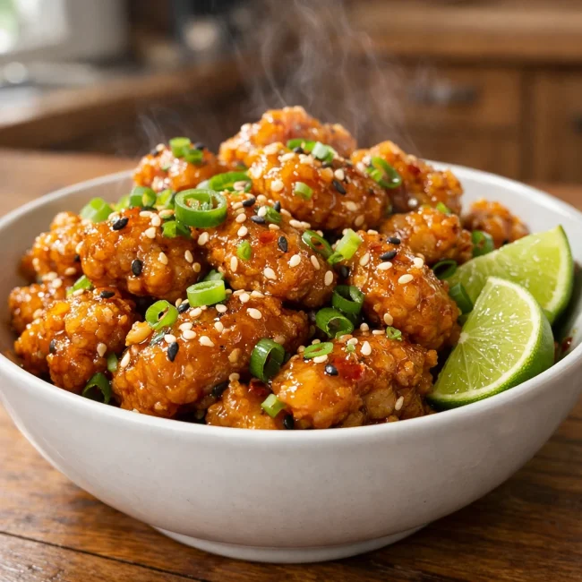 Tangy Honey-Lime Tso Chicken