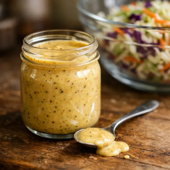 Tangy Honey Mustard Coleslaw Dressing