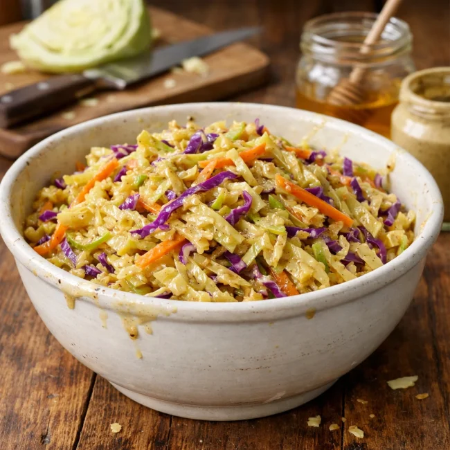 Tangy Honey-Mustard Coleslaw