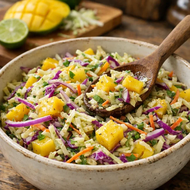 Tangy Tropical Coleslaw