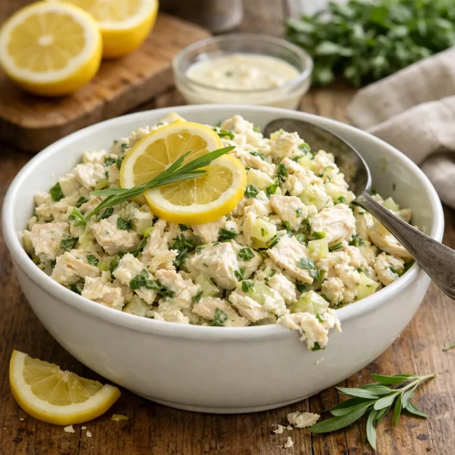 Tarragon Lemon Chicken Salad