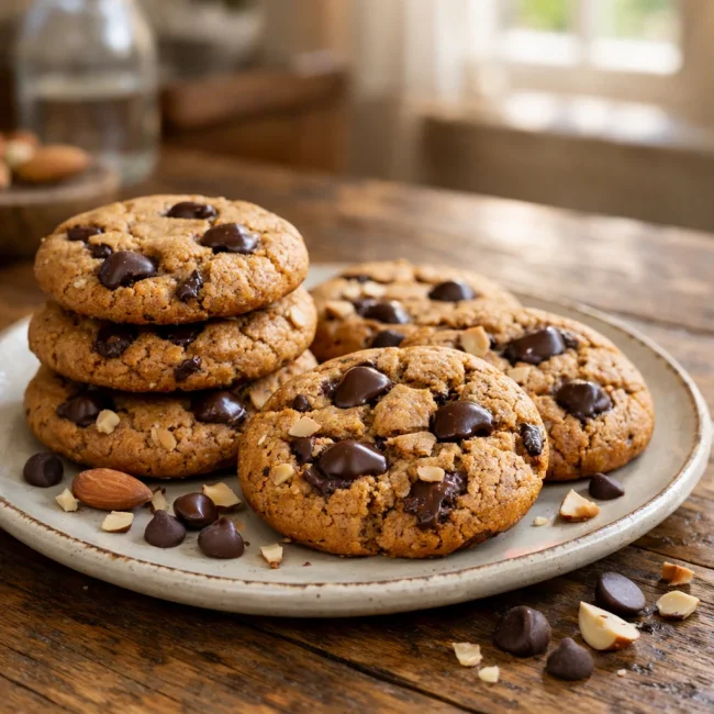 Tastiest Gluten-Free Almond Choco-Chip Cookies