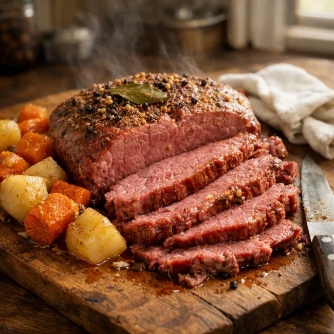 Tender Braised Corned Beef Brisket