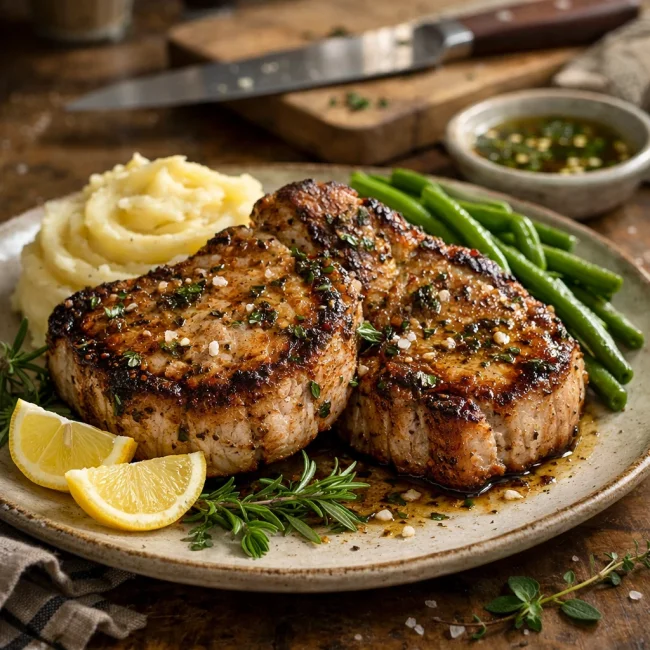 Tender Herb-Infused Pork Chops