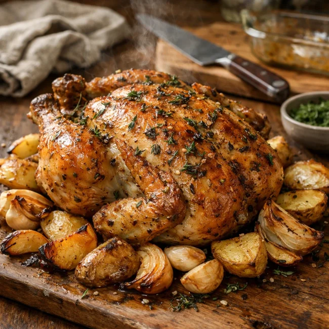 Tender Herb-Roasted Chicken