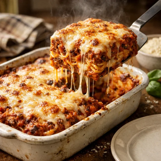 Timeless Baked Spaghetti Delight