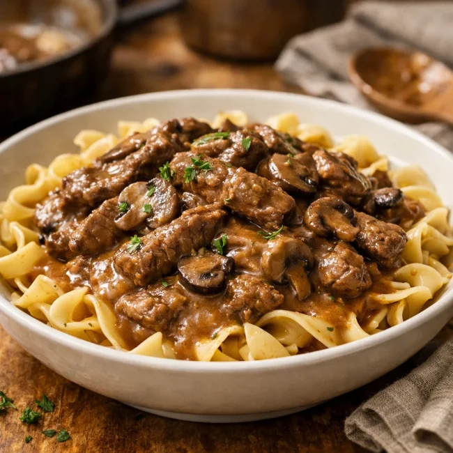 Timeless Beef Stroganoff