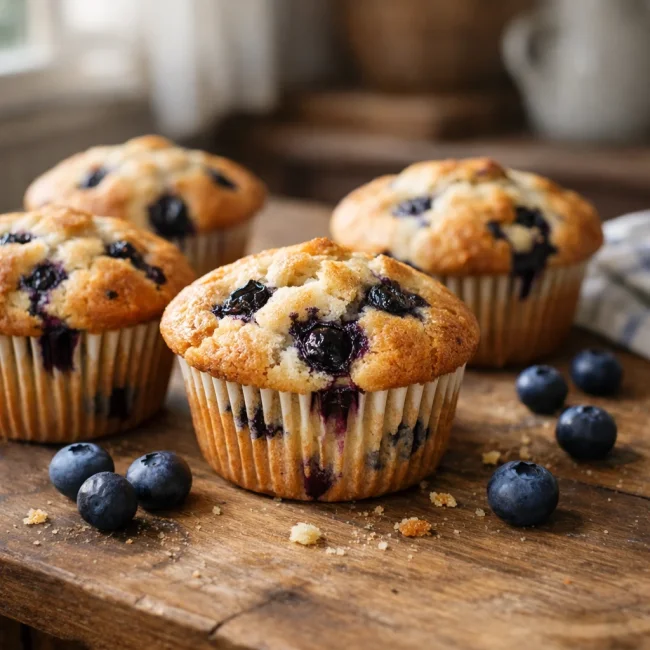 Timeless Blueberry Muffins