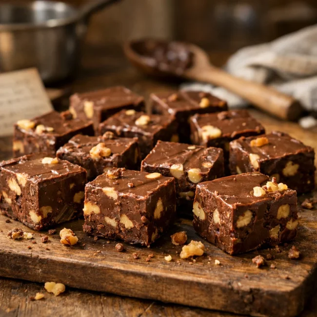 Timeless Chocolate Walnut Fudge