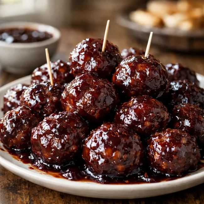 Timeless Grape Jelly BBQ Meatballs