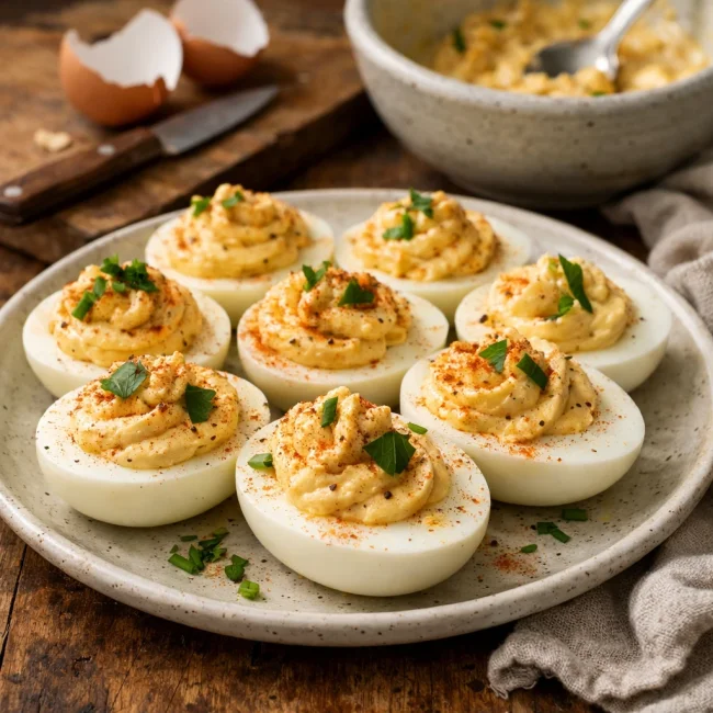 Timeless Savory Stuffed Eggs