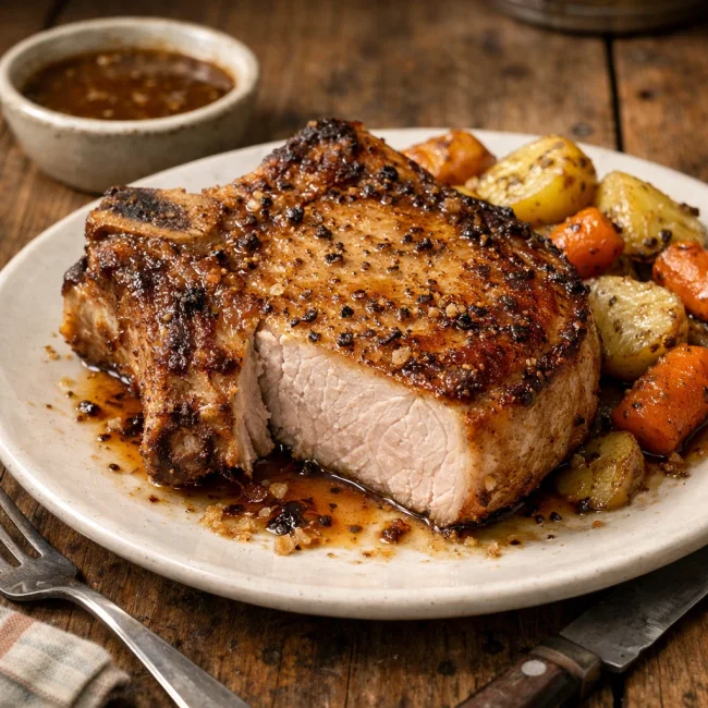 Traditional Baked Pork Chop