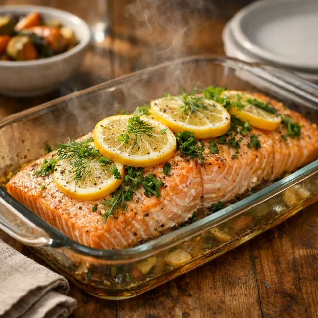 Traditional Baked Salmon Delight