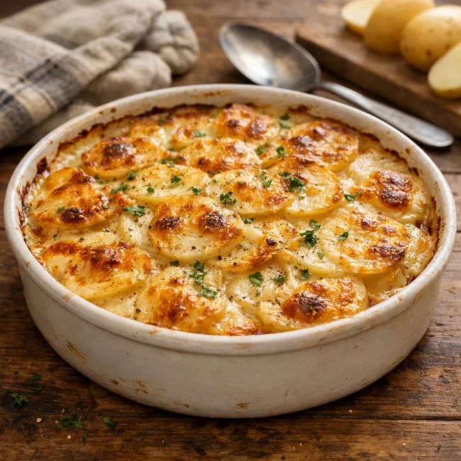 Traditional Baked Scalloped Potatoes