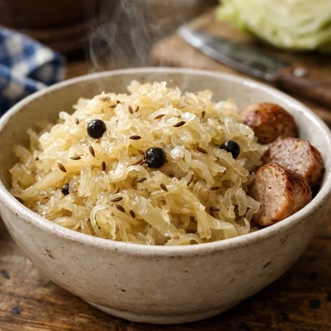 Traditional Bavarian Sauerkraut