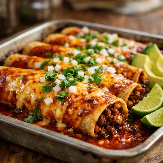 Traditional Beef Enchiladas