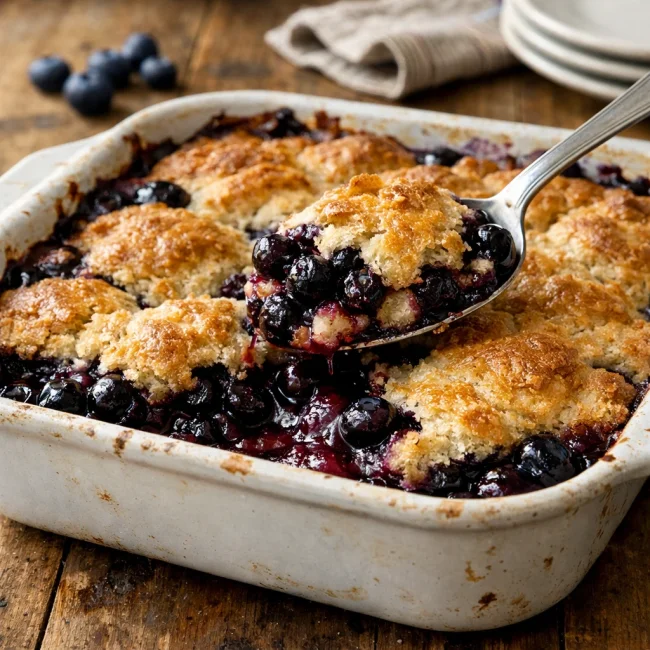 Traditional Blueberry Cobbler