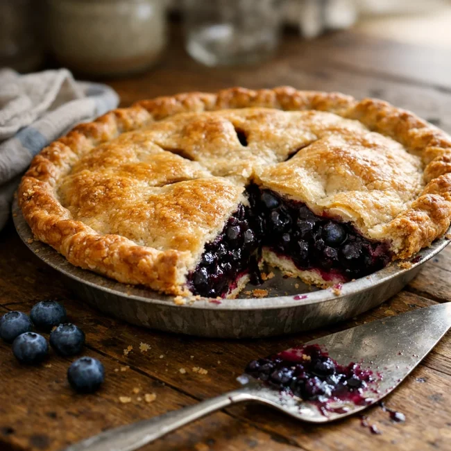Traditional Blueberry Pie