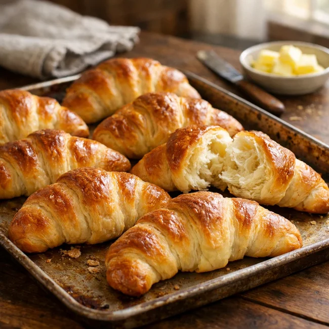 Traditional Butter Crescent Rolls