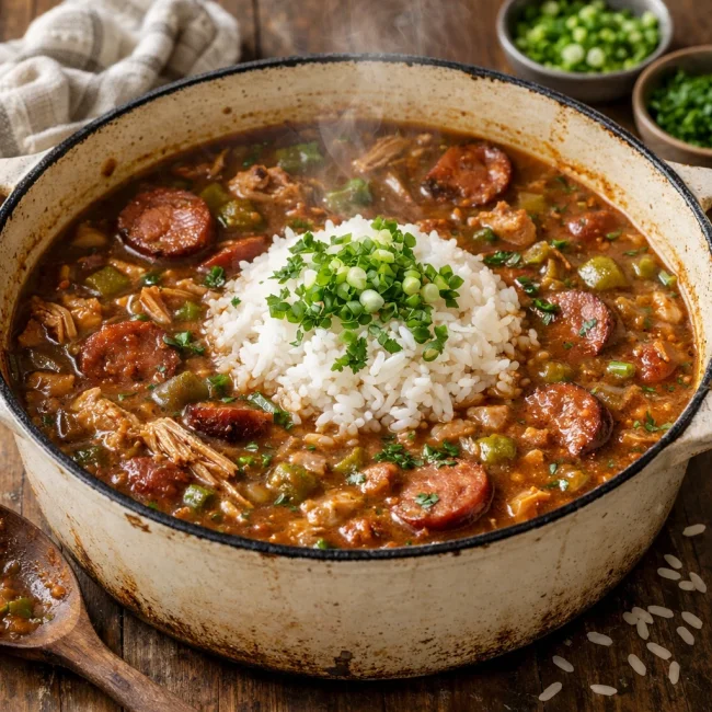 Traditional Chicken and Sausage Gumbo