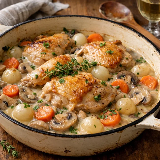Traditional Chicken Fricassee