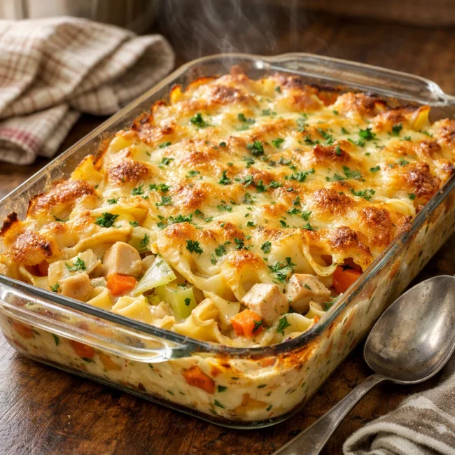 Traditional Chicken Noodle Casserole