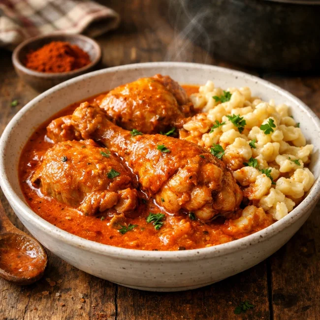 Traditional Chicken Paprikash
