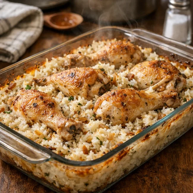 Traditional Chicken Rice Bake