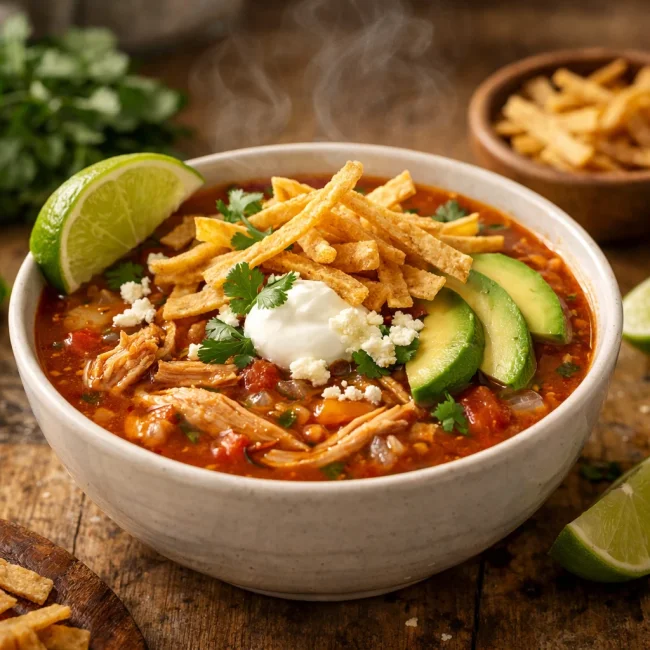 Traditional Chicken Tortilla Soup