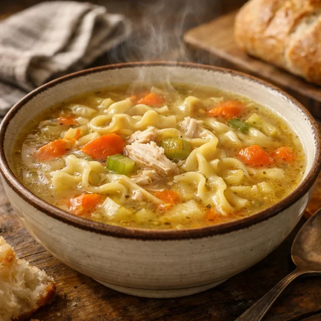Traditional Comfort Noodle Soup