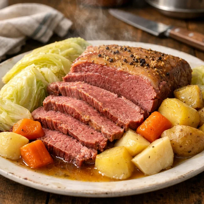 Traditional Corned Beef and Cabbage