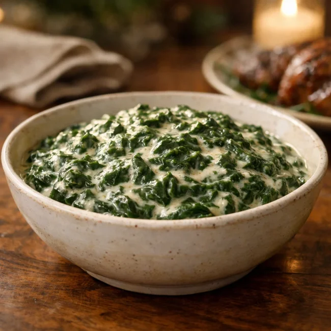 Traditional Creamed Spinach