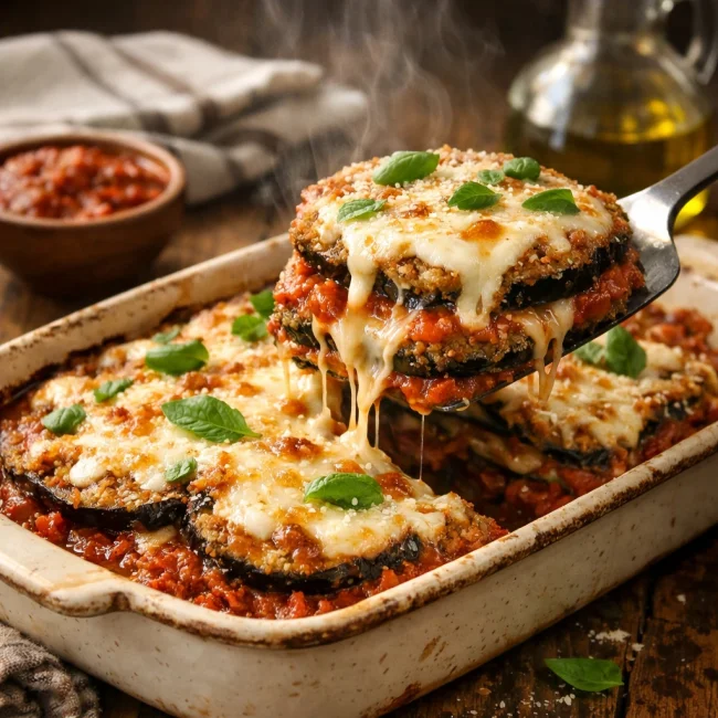Traditional Eggplant Parmesan