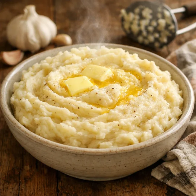 Traditional Garlic Mashed Potatoes