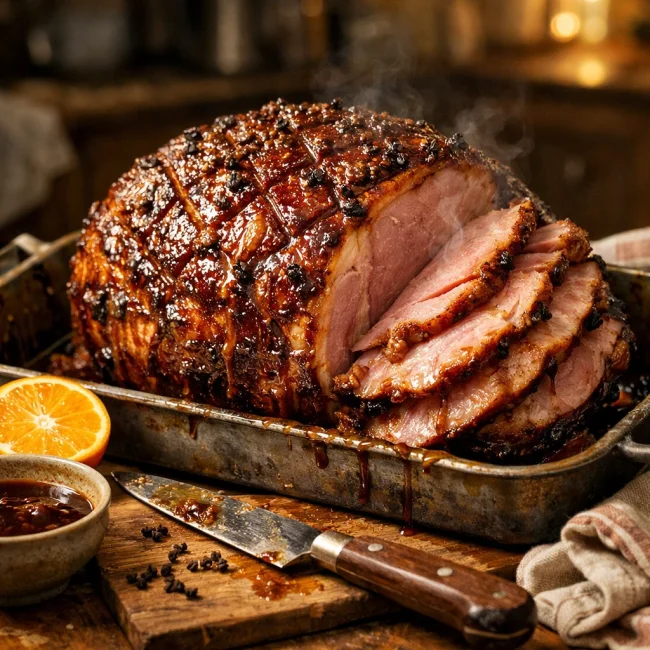 Traditional Glazed Baked Ham