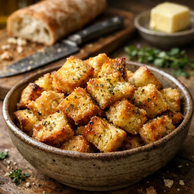 Traditional Golden Croutons