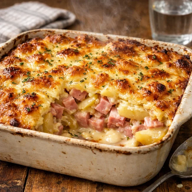Traditional Ham and Potato Casserole