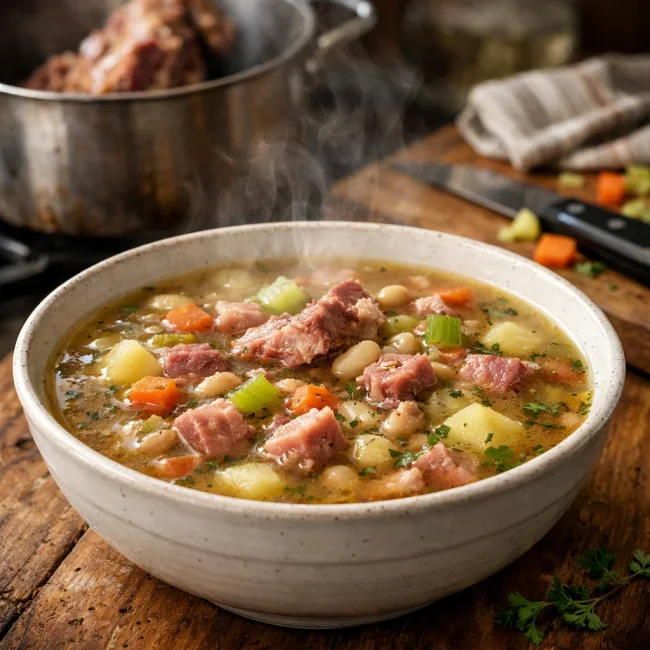 Traditional Ham Bone Soup
