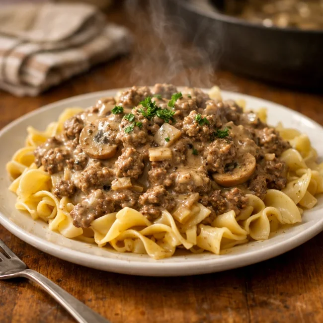 Traditional Hamburger Stroganoff