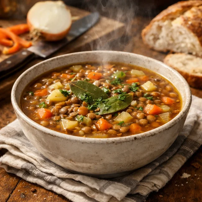 Traditional Hearty Lentil Soup