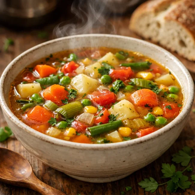 Traditional Hearty Vegetable Soup