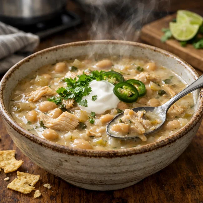 Traditional Hearty White Chicken Chili